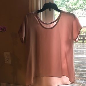 Soprano size XS beige/light pink boxy top👚
